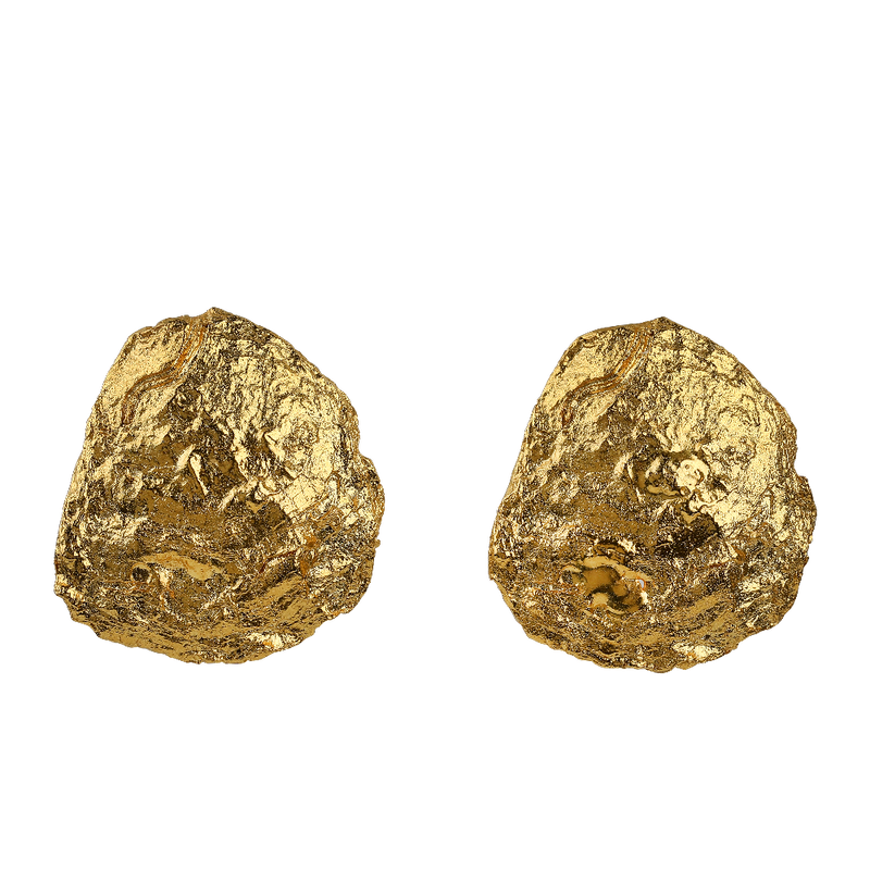 Thalassa Shell Earrings in gold, handcrafted ocean-inspired jewelry