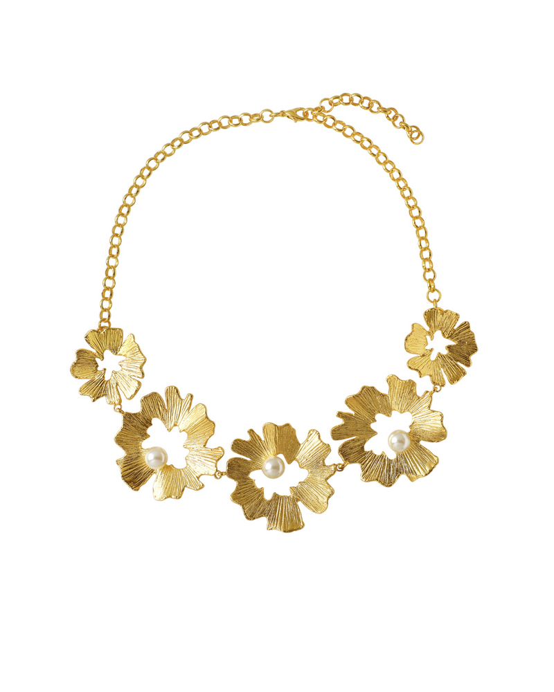 Elegant pearl choker necklace for women