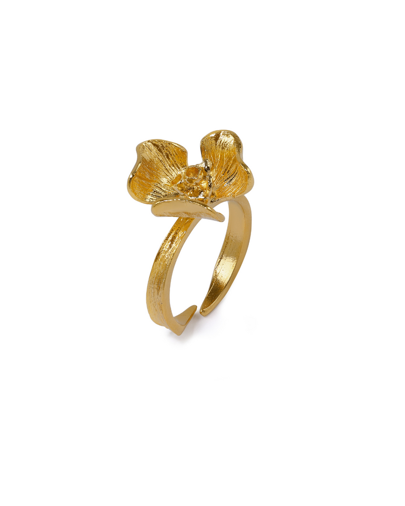stacked flower rings lynyer jewellery jewelry goldplated ringset