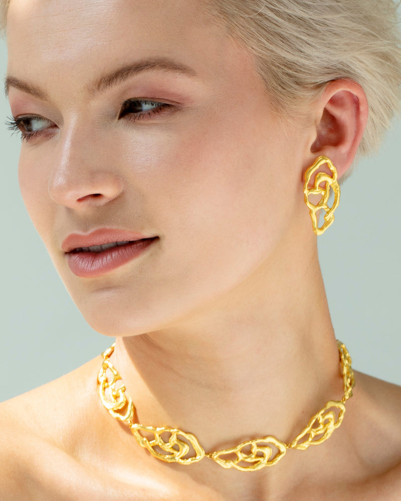 Bold abstract earrings for everyday and events