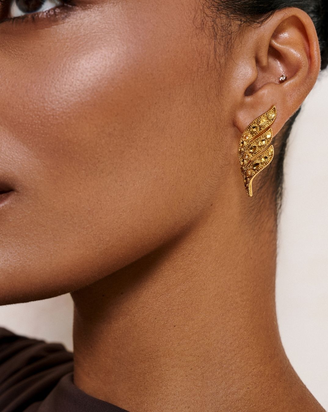 Sculptural statement earrings