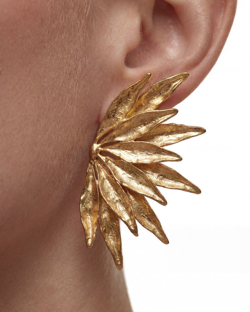 Bestselling gold dahlia earrings for women