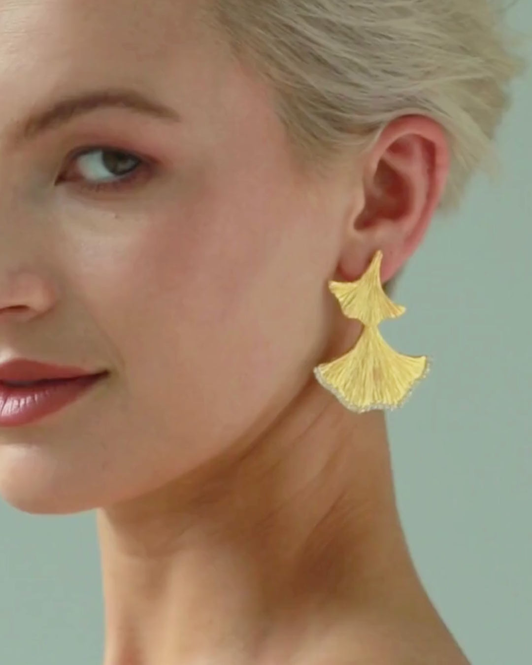 petal drop earrings