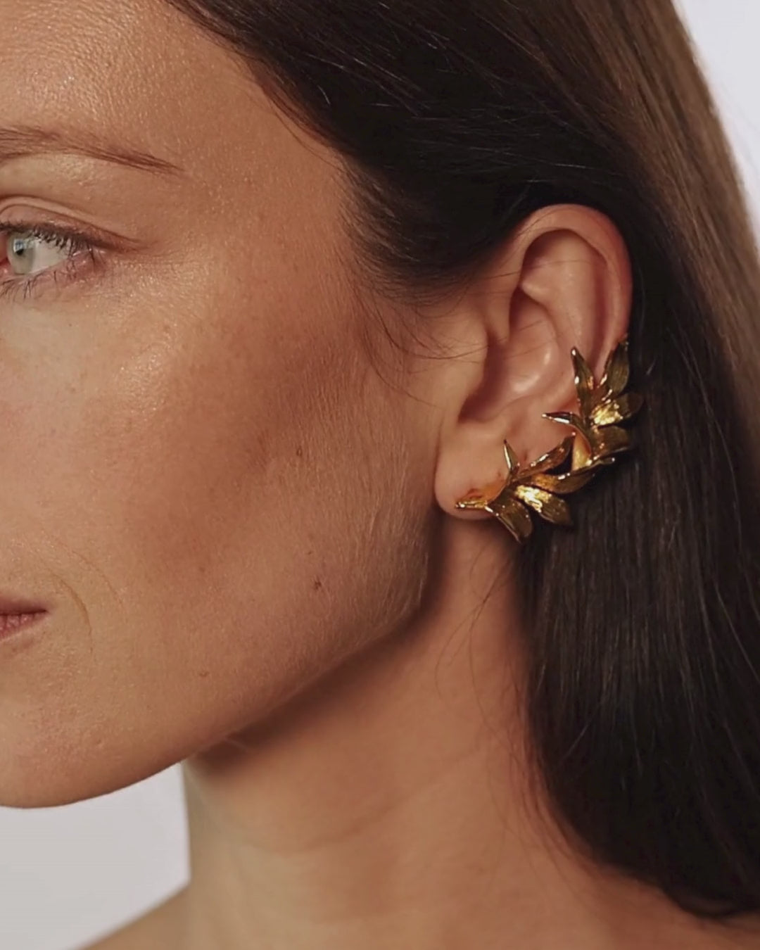 floral no piercing ear cuffs