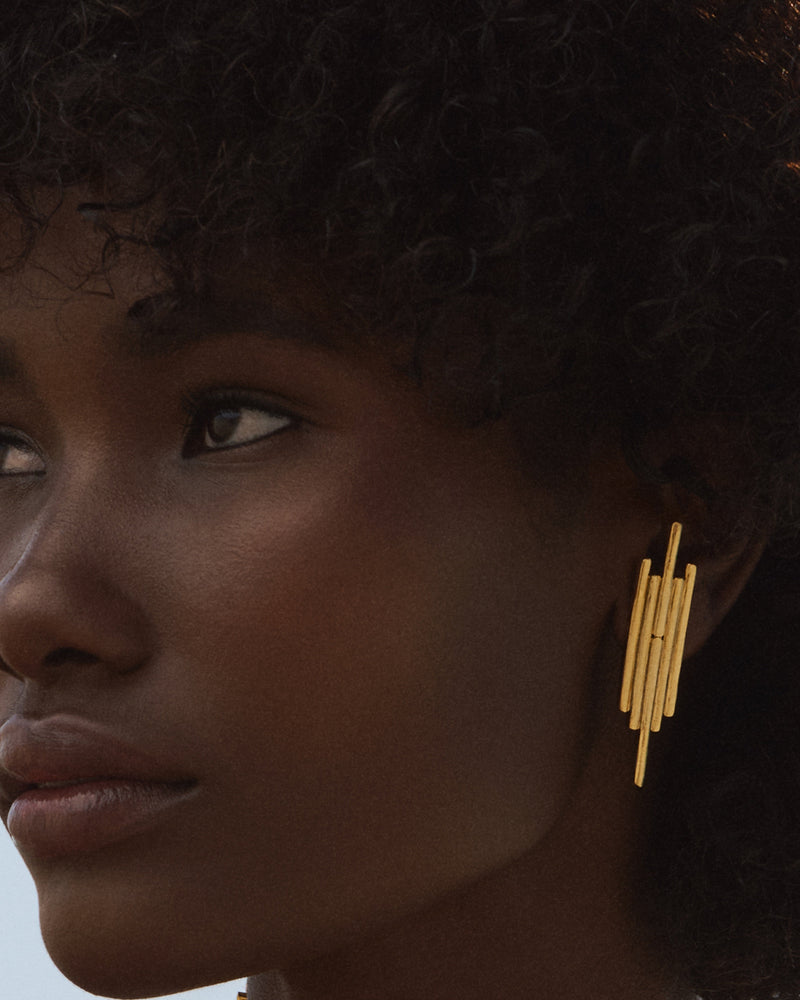 Elegant gold drop earrings for everyday or evening wear