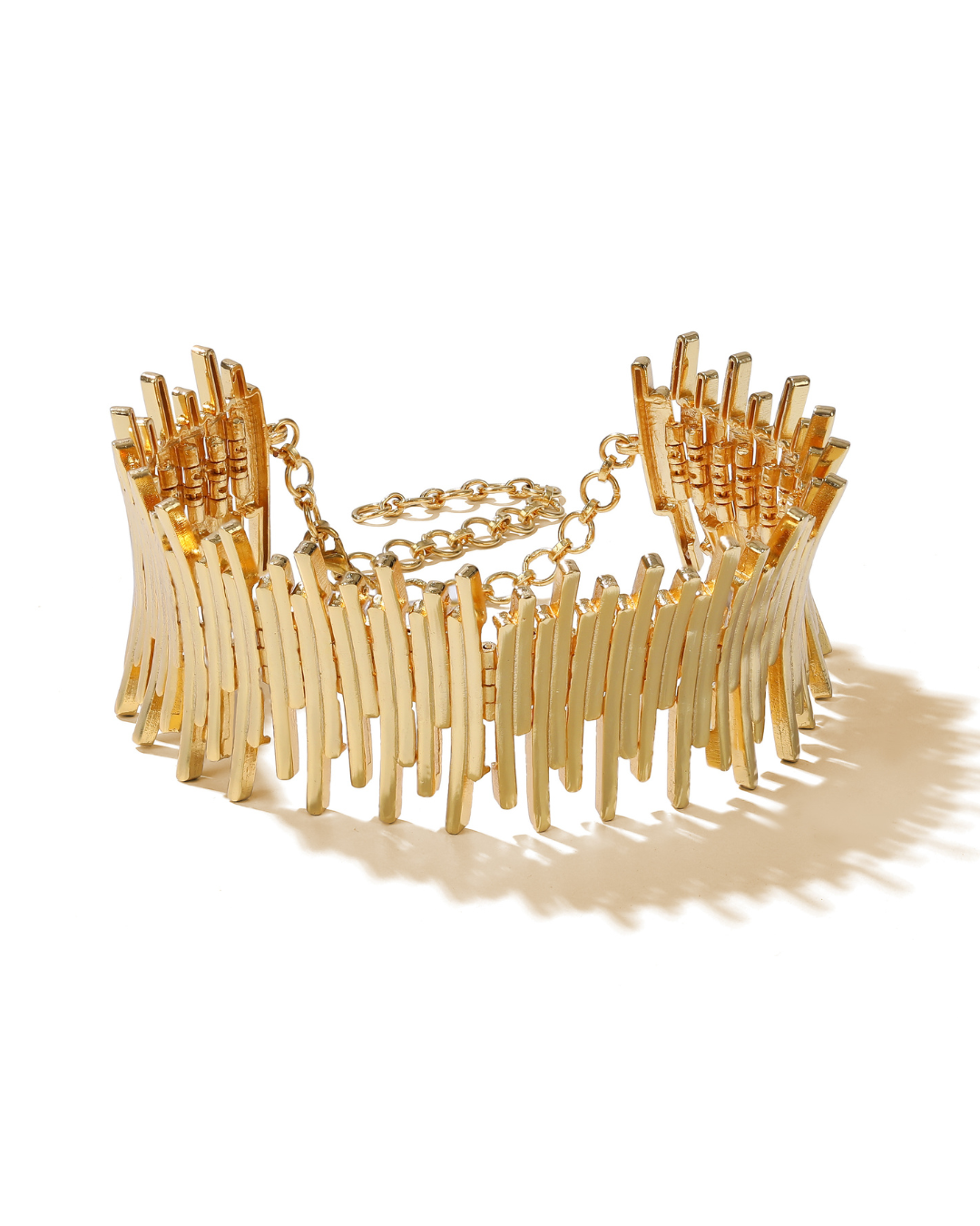 Bold gold choker necklace for women