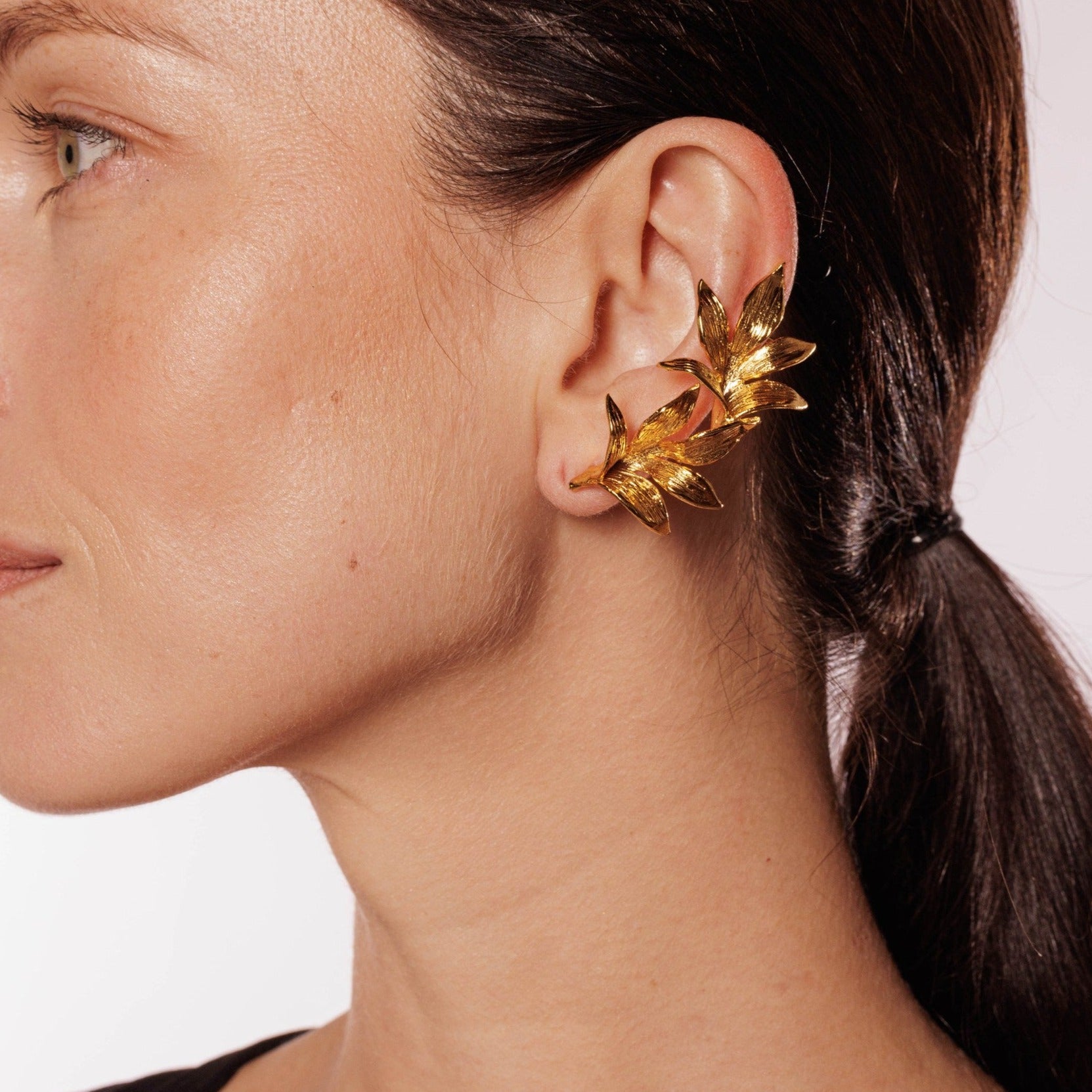 botanical lynyer earcuffs goldplated earrings jewellery nature
