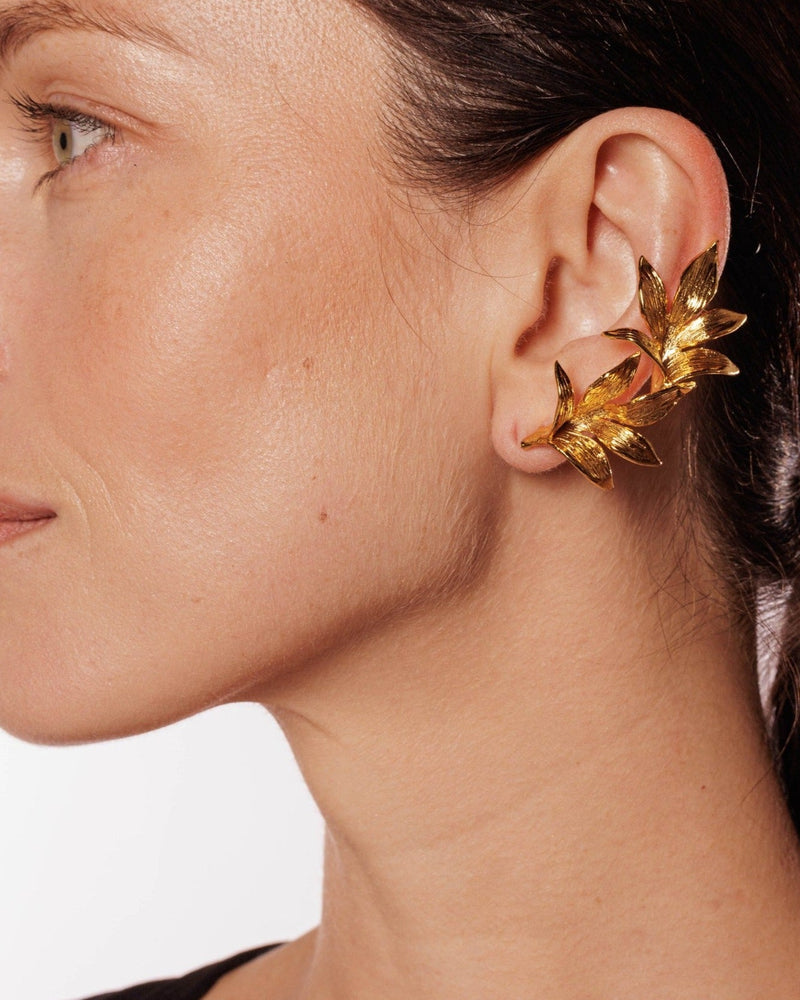 botanical lynyer earcuffs goldplated earrings jewellery nature
