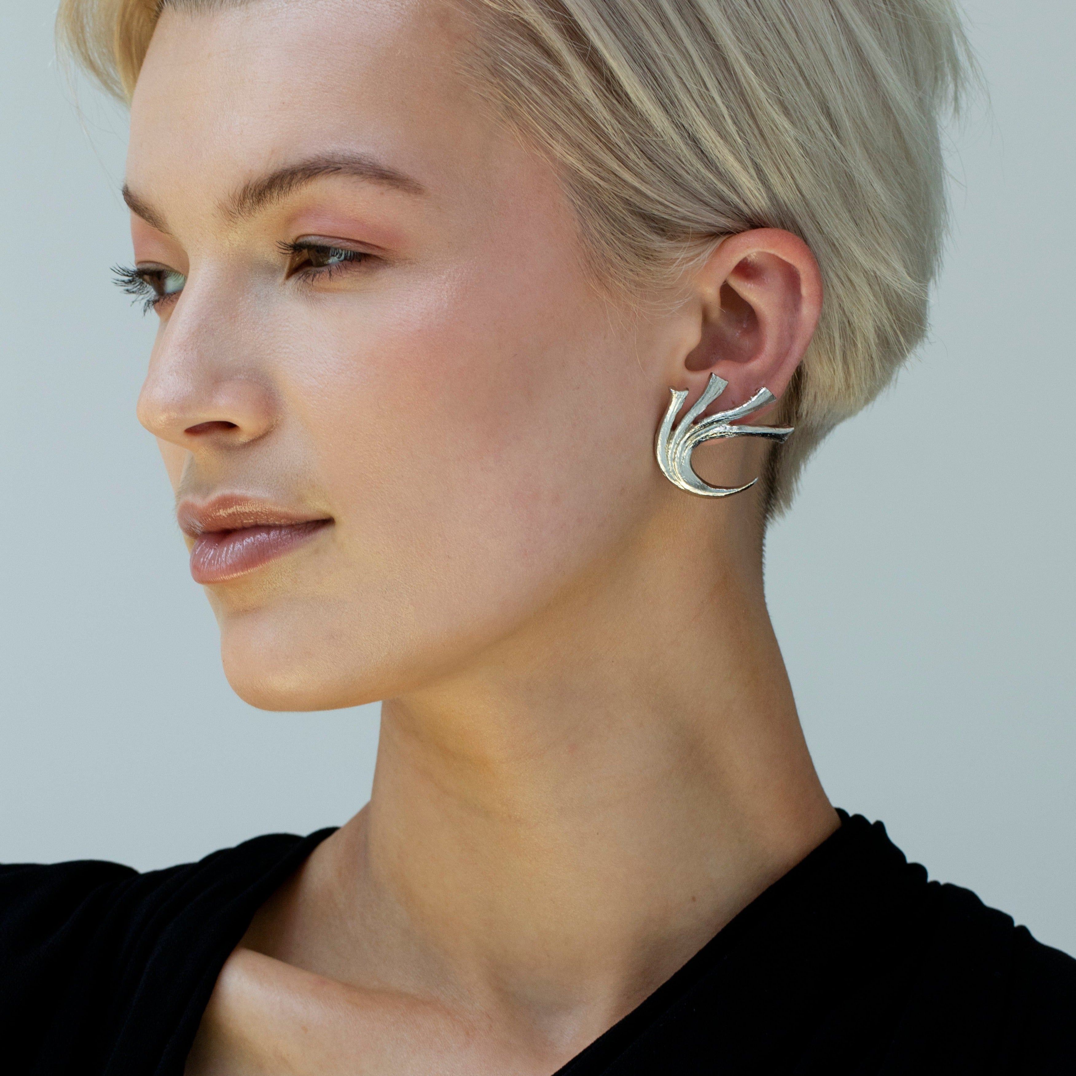 lynyer earclimbers silver plated goldplated statement jewellery  