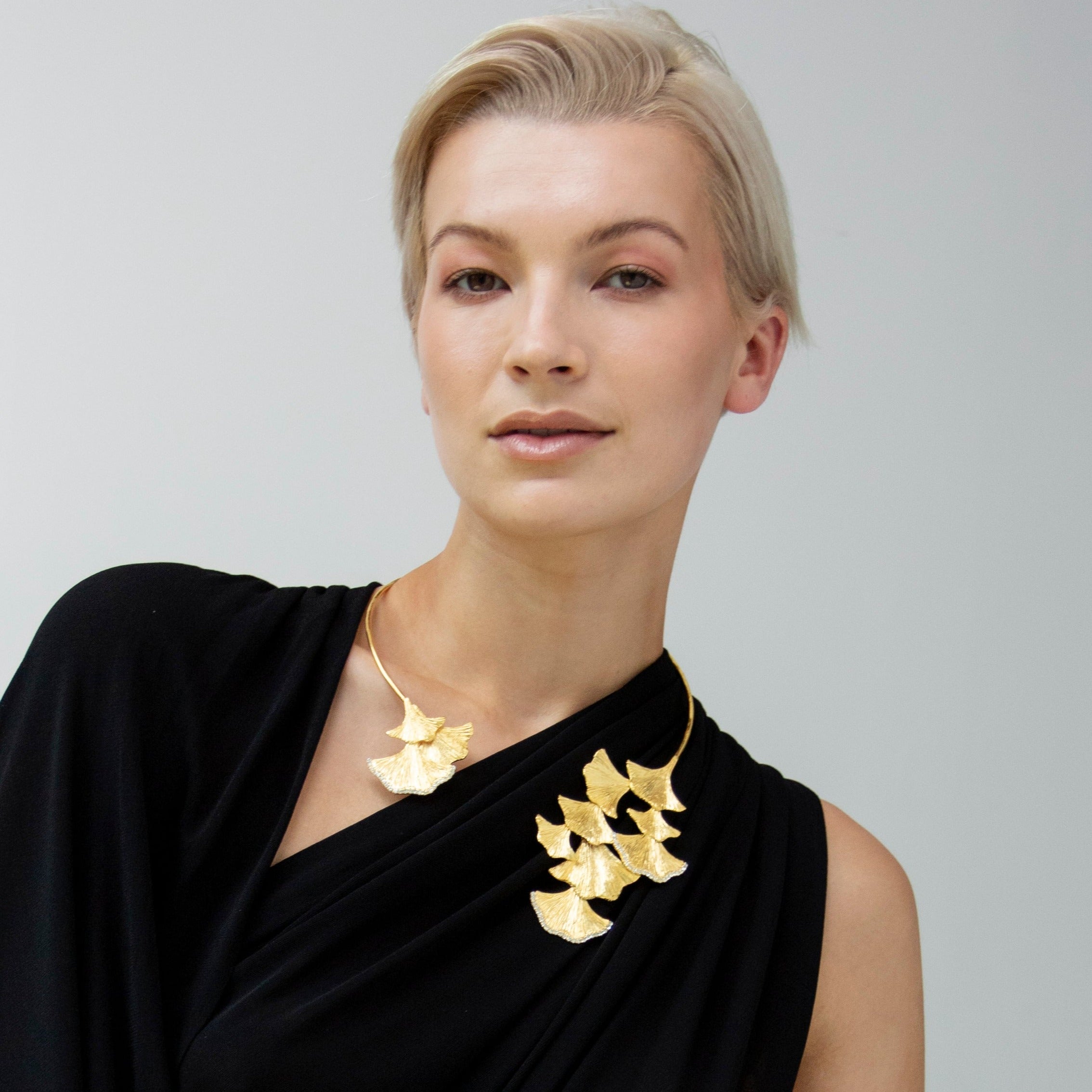 floral jewellery lynyer statement collar necklace 