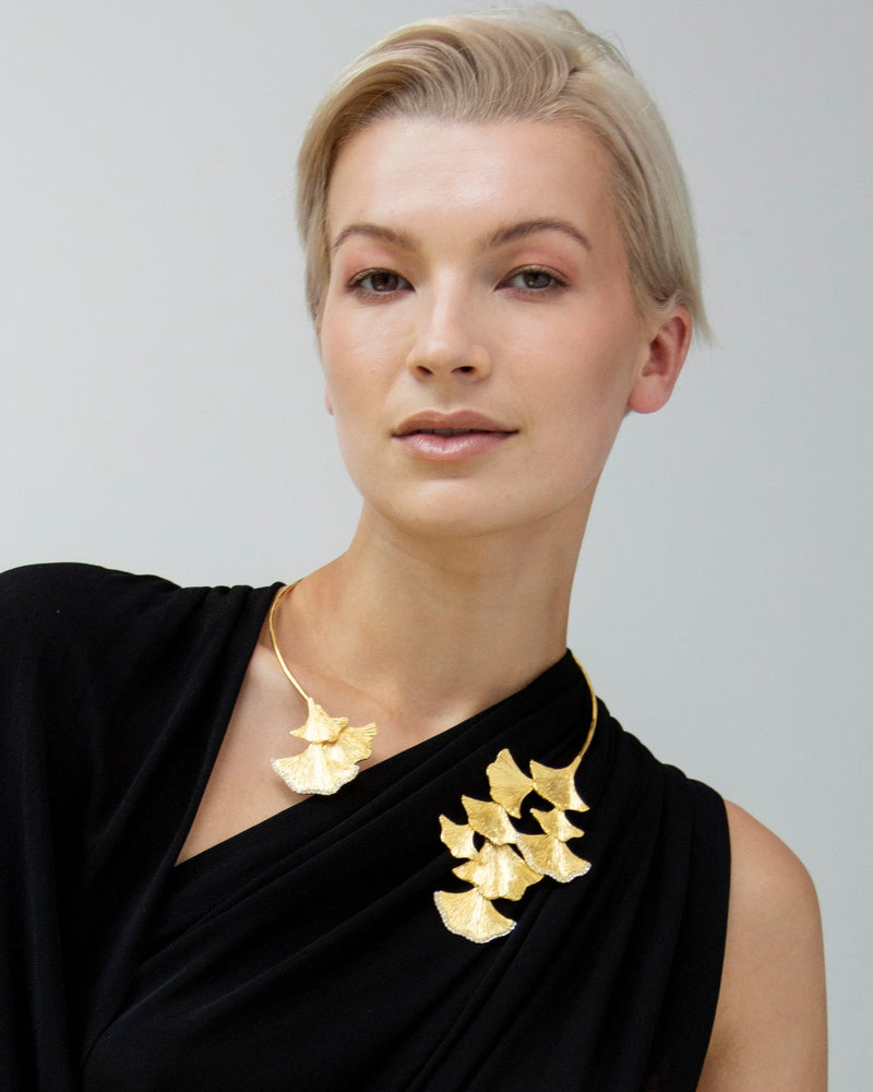 Women's floral choker-style collar necklace
