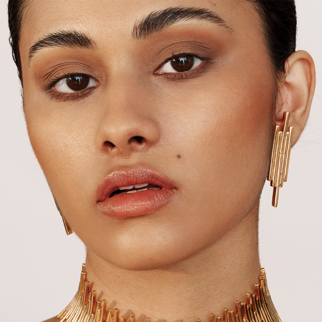 Warrior Golden Beam Earrings