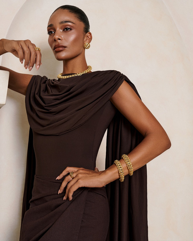 24 K gold plated handmade woven jewellery set