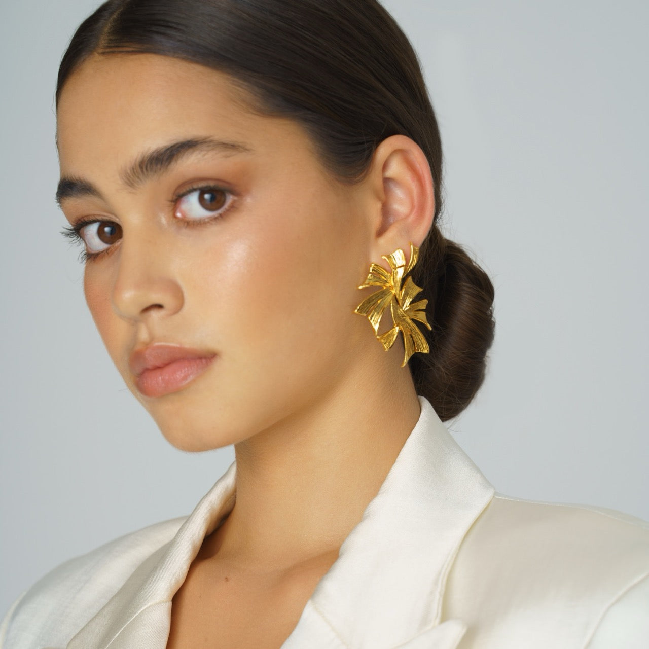 earcuffs gold lynyer earrings handmade artisan statement