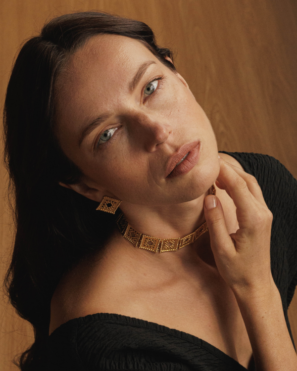 Gold statement earrings for everyday elegance