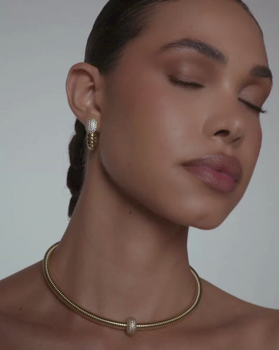 sculptural gold statement jewelry