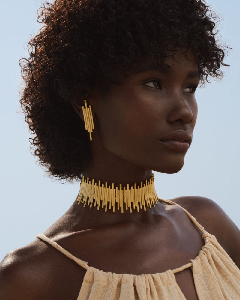 Warrior Golden Beam Earrings