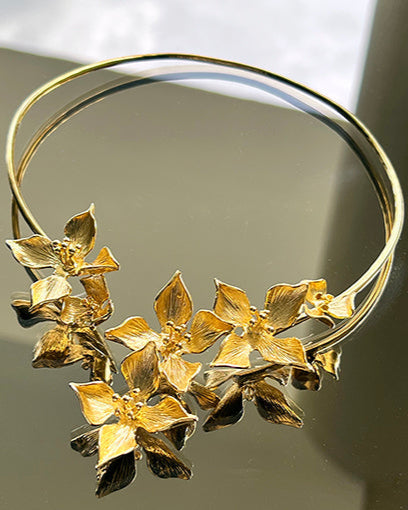 Blossom Collar Necklace with traditional craftsmanship