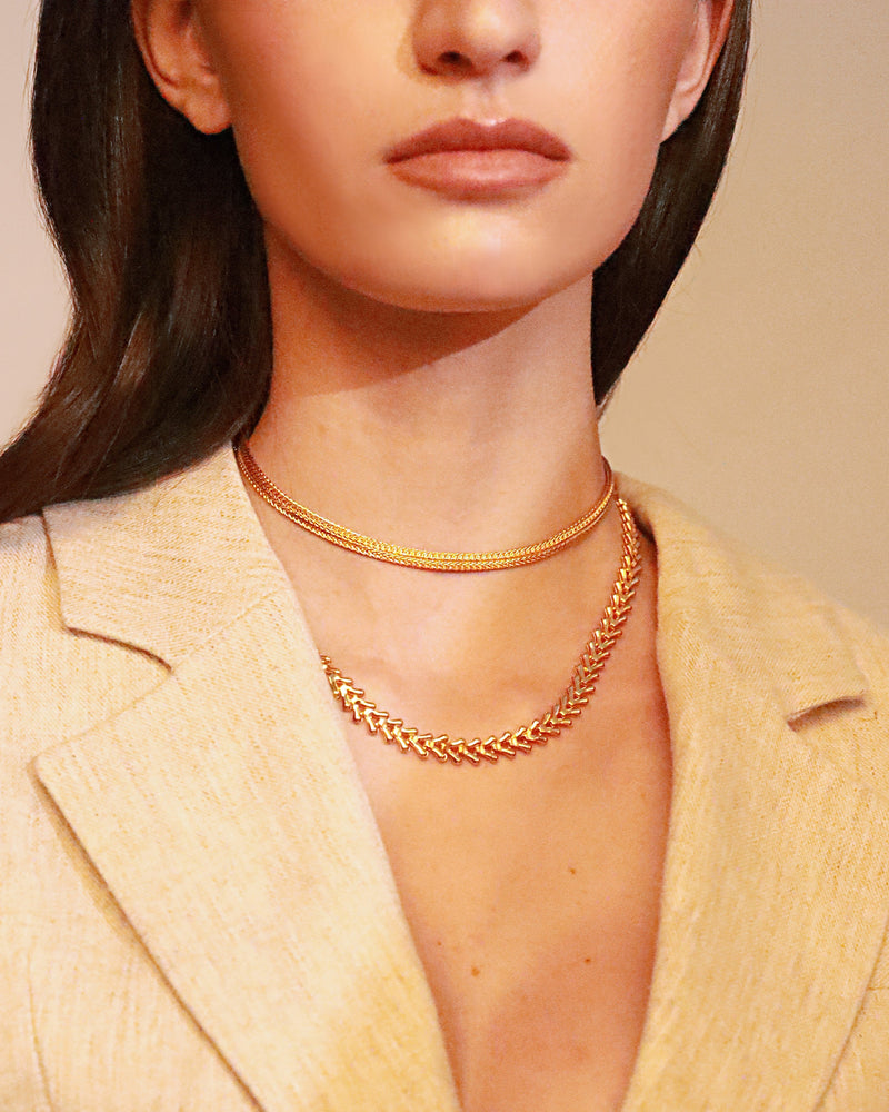 Y chain nubia goldchain necklace lynyer jewellery statement layer